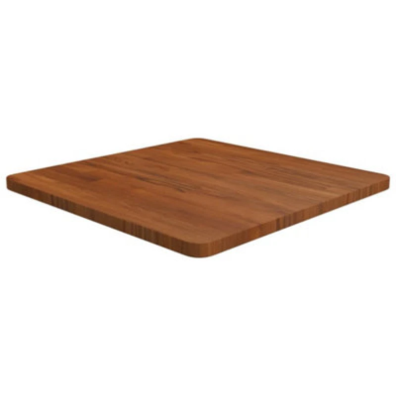 Image of Vidaxl Square Table Top Dark Brown 60X60X2.5Cm Treated Solid Wood Oak, Brown 343044