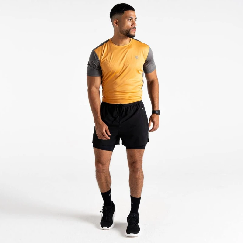 Image of Dare 2b Mens 'Movement' Lightweight Water Repellent Shorts in Black Size: XL Black Male XL