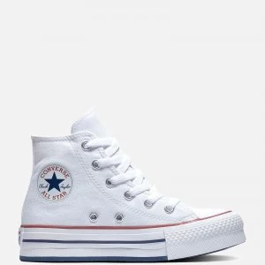 Image of Converse Kids Chuck Taylor All Star Eva Lift Hi - Top Trainers - White - UK 11 Kids