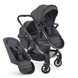 Image of iCandy Peach 7 Combo Double Phantom Pushchair, Dark Grey