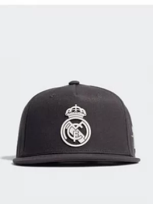 Image of adidas Real Madrid Snapback Cap, Grey/White, Size M/L, Men