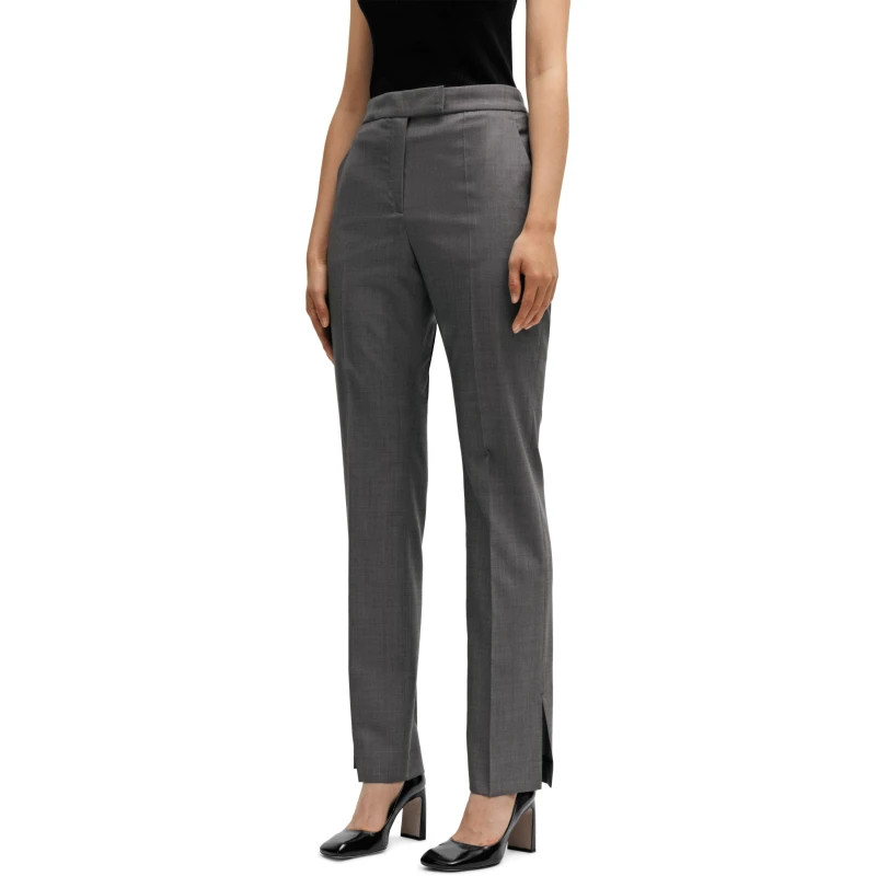 Image of Boss Womens Teana Slim Fit Trousers Open Misc female 4 (XXS)