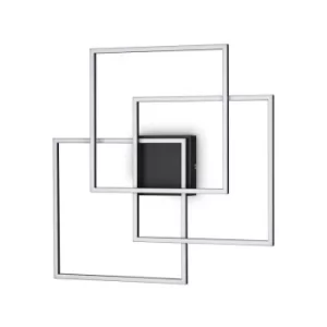 Image of Ideal Lux LED Decorative Integrated LED Wall Light Black, 3000K