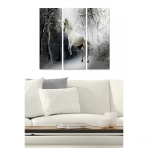 Image of MDF580375 Multicolor Decorative MDF Painting (3 Pieces)