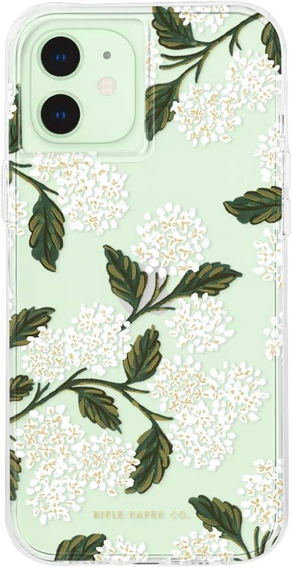Image of iPhone 12 Mini RPC Hydrangea White Case