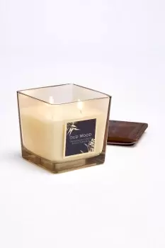 Image of Skandinavisk Oud Wood Glass Scented Candle 400g