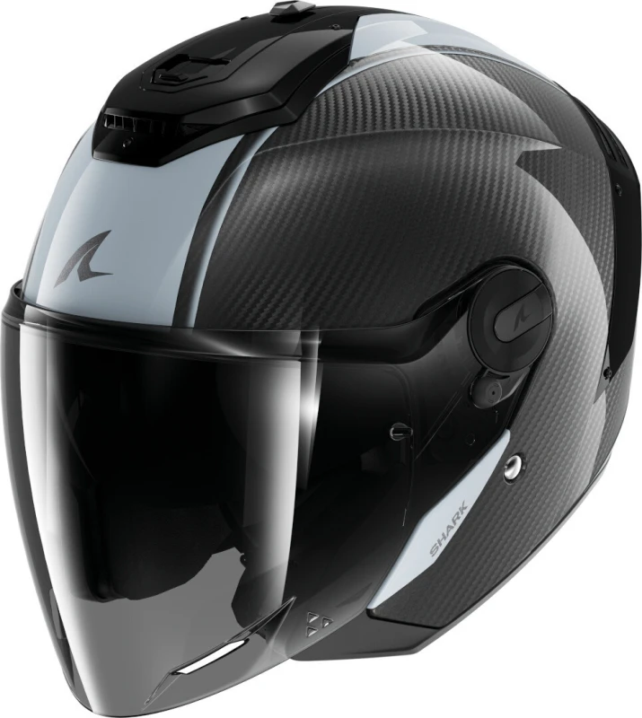 Image of Shark RS Jet Carbon Skin Jet Helmet, black-grey, Size M for Men