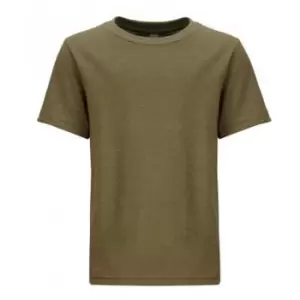 Image of Next Level Childrens/Kids Short-Sleeved T-Shirt (7-8 Years) (Military Green)