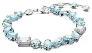 Image of Swarovski 5666018 Gema Bracelet Rhodium Plated Blue and Jewellery