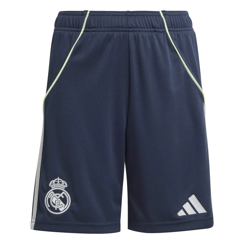 Image of Adidas Real Madrid Kids Outdoor Shorts 2025/26 Bleu Unisex 15/16 ans JP3945