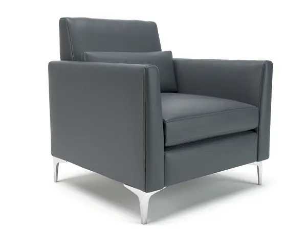 Image of Dynamic Office Solutions Roselle 90cm Wide Armchair in Cristina Marrone Ultima Faux Leather NSS07295