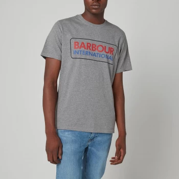 Image of Barbour International Mens Event Logo T-Shirt - Grey - L