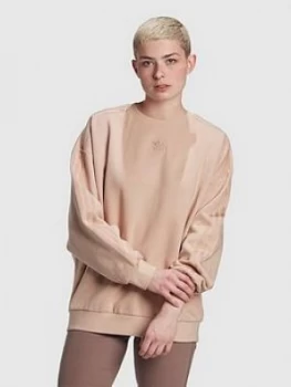 Image of Adidas Originals New Neutral Oversized Crew - Nude
