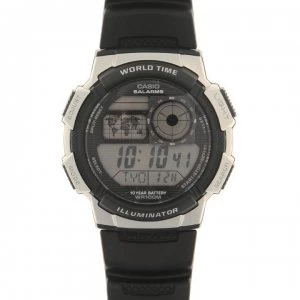 Image of Casio Collection Mens World Time Alarm Chronograph Watch - Black
