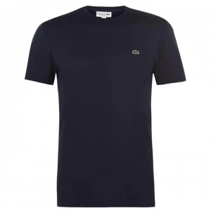 Image of Lacoste Basic Cotton T Shirt - Navy 166