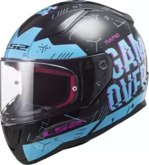 Image of LS2 FF353 Rapid Player Helmet, black-blue, Size S, black-blue, Size S