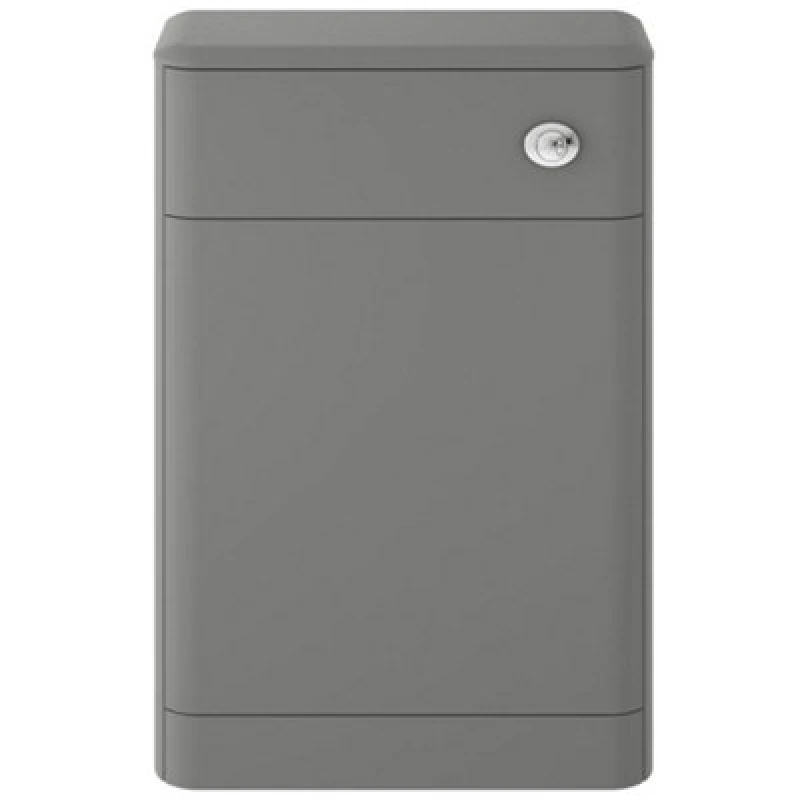 Image of Hudson Reed Solar 552 X 800 X 201mm Wall-Mounted Wc Unit, Cool Grey Matt