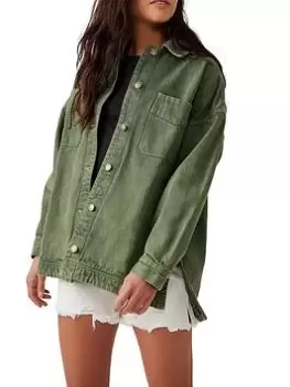 Image of Free People Madison City Twill Jacket - Adventurer