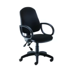 Image of Jemini Intro High Back Posture Chair with Fixed Arms 640x640x990-1160mm Black KF822776