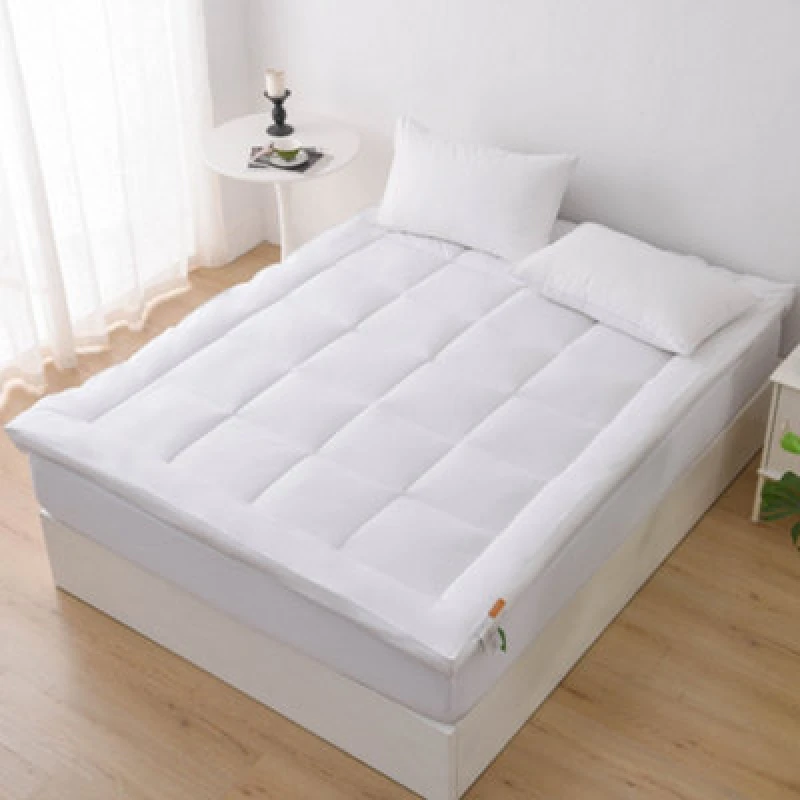 Image of Glamhaus Luxury Mattress Topper Fitted Skirt - Oeko Tex 100 & Silvadur - Double White