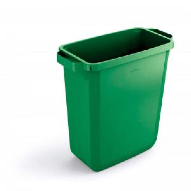 Image of Durable DURABIN 60L Rectangular - Food Safe Waste Recycling Bin - Green Green unisex