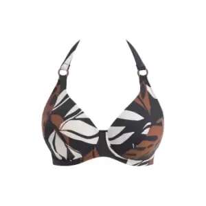 Image of Fantasie Lake Orta Underwired Halter Bikini Top - Blue