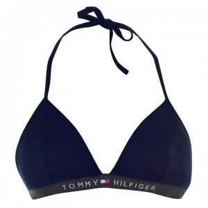 Image of Tommy Bodywear Fixed Triangle Bikini Top - 416 Navy Blazer