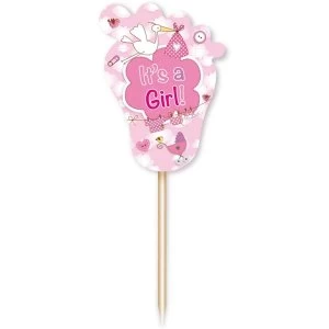 Image of It's A Girl Pickers (Pack Of 24)