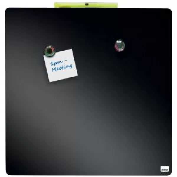 Image of Quartet Magnetic Square Whiteboard Tile 360 x 17 x 360 mm Black