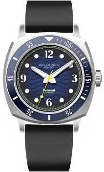 Image of Duckworth Prestex Watch Belmont Dive Blue Black Rubber