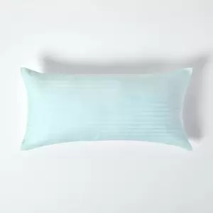 Image of Blue Continental Egyptian Cotton Pillowcase 330 Thread Count, 40 x 80cm - Blue - Blue - Homescapes