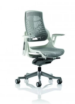 Image of Adroit Zure Executive Chair With Arms Elastomer Gel Grey Ref EX000112