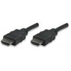 Image of Manhattan HDMI Cable 1080p@60Hz (High Speed) 7.5m Male to Male Black Fully Shielded Gold Plated Contacts Lifetime Warranty Polybag