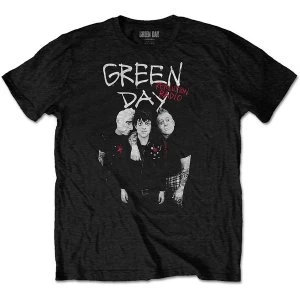 Image of Green Day - Red Hot Unisex Medium T-Shirt - Black