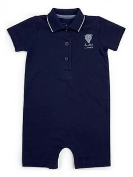 Image of Mamas & Papas Polo Romper Baby Boys