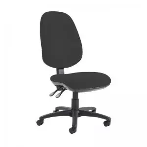 Image of Jota extra high back operator chair with no arms - Havana Black