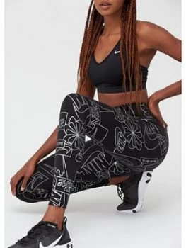 Image of Nike Nsw Icon Clash Print Legging - Black