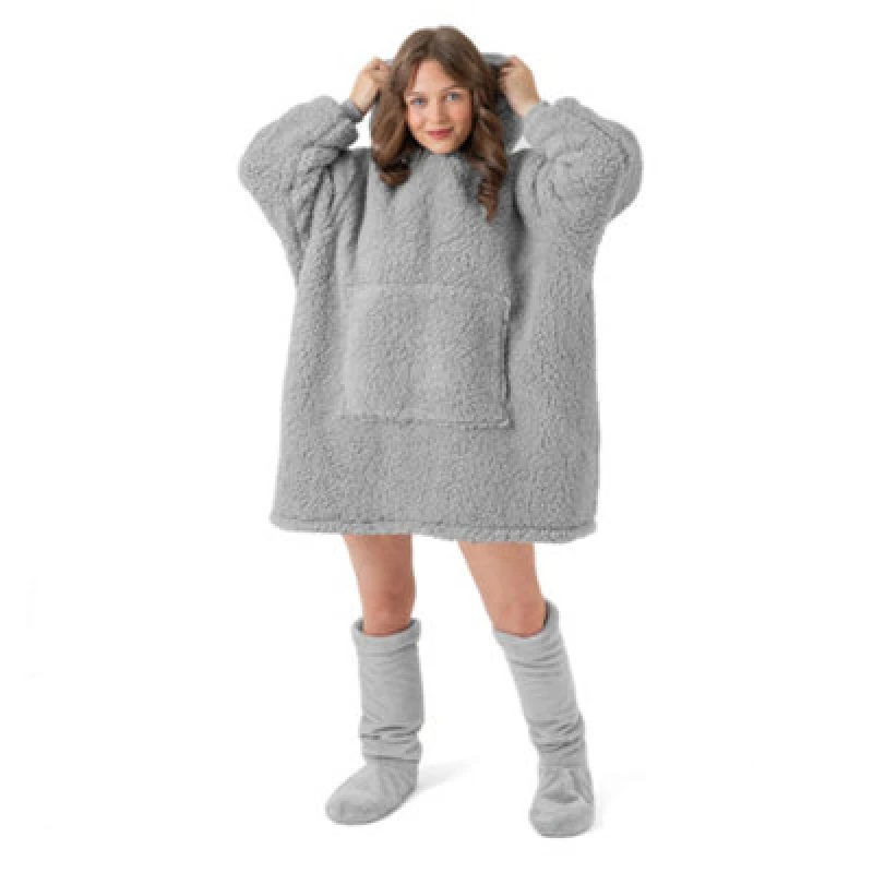 Image of Velosso Teddy Oversized Hoodie Blanket One Size Fits All
