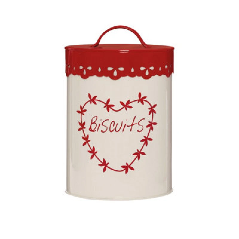 Image of Premier Housewares Maison by Premier Anglaise Biscuit Canister Red