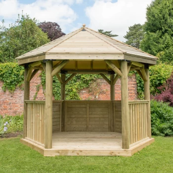 Image of Forest (Installation Included) Timber Roof Gazebo - 3.6m