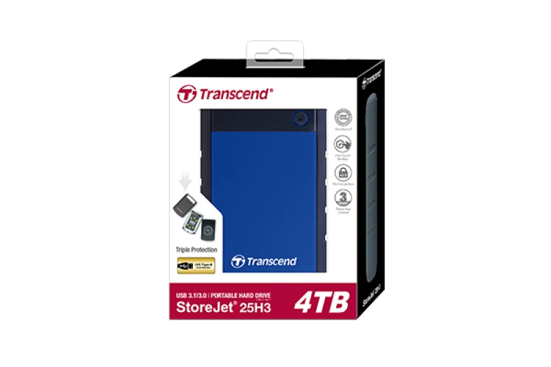 Image of Transcend StoreJet 25H3 4TB Blue