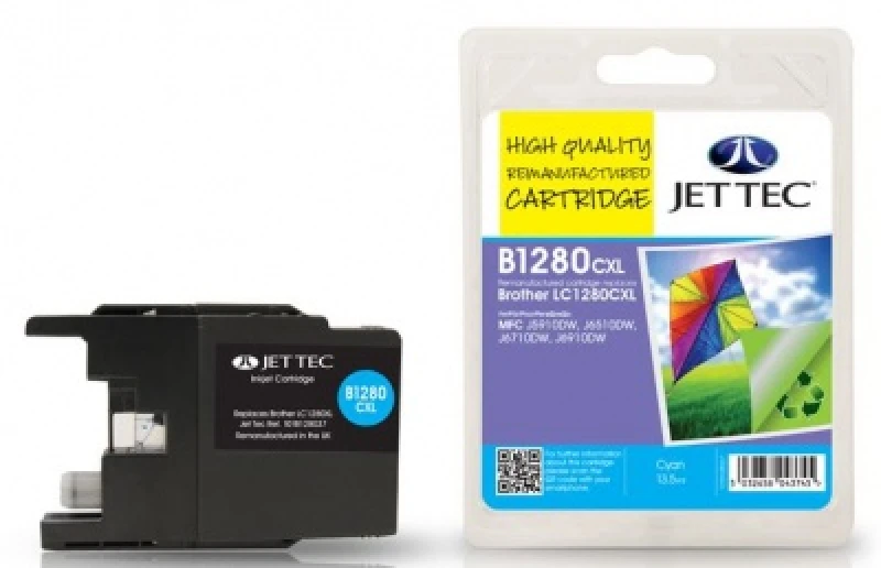 Image of Jet Tec 101B128037 ink cartridge Cyan