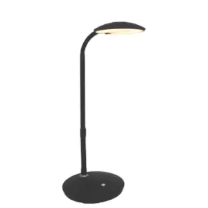 Image of Zenith LED Desk Task Lamp Black Matt, Plastic Matt