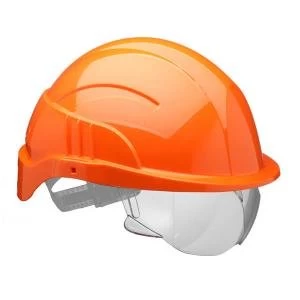 Image of Centurion Vision Plus Safety Helmet Integrated Visor Orange Ref