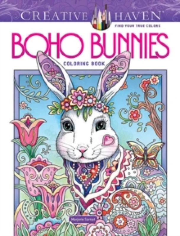 Image of Creative Haven Boho Bunnies Coloring Book. Paperback. By Marjorie Sarnat Books