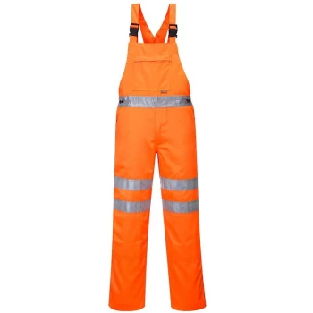 Image of Portwest RT43ORRL - sz L Hi-Vis Bib & Brace RIS - Orange
