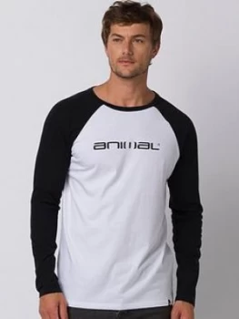 Image of Animal Long Sleeve Action Graphic T-Shirt - Black