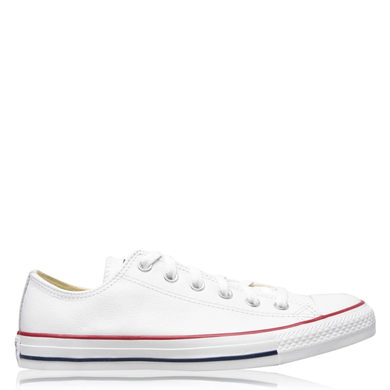 Image of Converse All Star Leather Low Trainers White 100 male 11