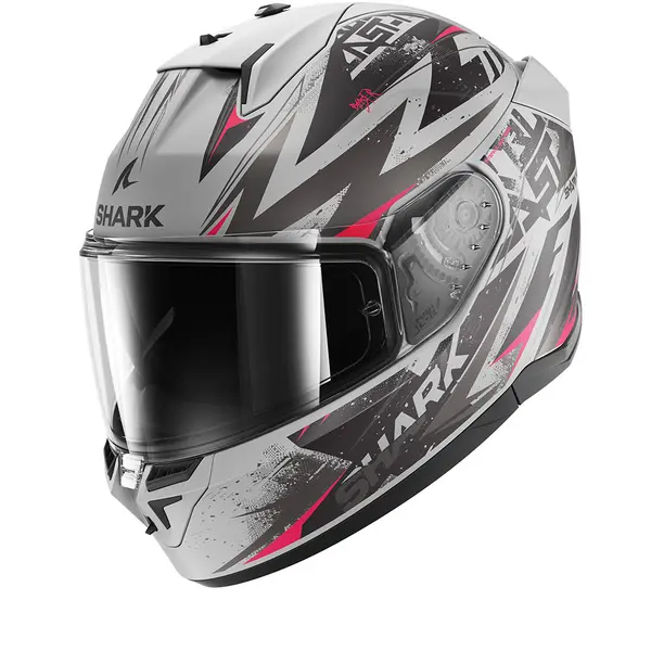 Image of Shark D-Skwal 3 Blast-R Mat Silver Violet Black SVK Full Face Helmet Size S