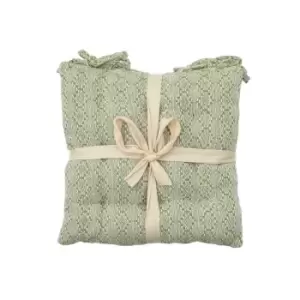Image of Crossland Grove SG Recy Cott Dia Seatpad Green 430x430mm (2pk)